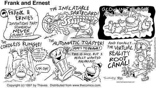 Cartoonist Bob Thaves Tom Thaves  Frank and Ernest 1997-05-25 