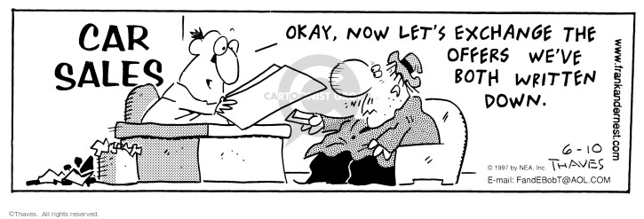 Cartoonist Bob Thaves Tom Thaves  Frank and Ernest 1997-06-10 