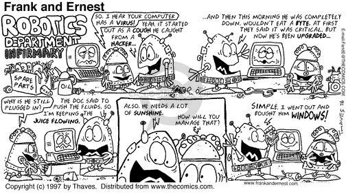 Cartoonist Bob Thaves Tom Thaves  Frank and Ernest 1997-07-06 