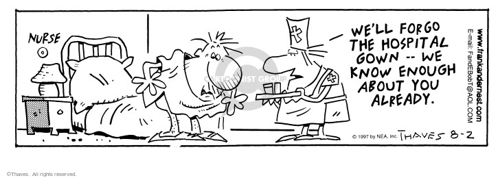 Cartoonist Bob Thaves Tom Thaves  Frank and Ernest 1997-08-02 