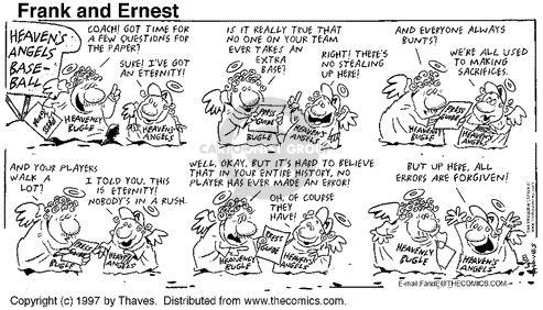 Cartoonist Bob Thaves Tom Thaves  Frank and Ernest 1997-08-03 