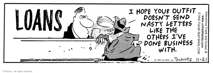 Cartoonist Bob Thaves Tom Thaves  Frank and Ernest 1997-11-21 