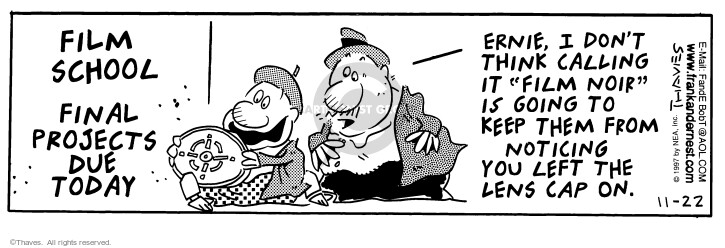 Cartoonist Bob Thaves Tom Thaves  Frank and Ernest 1997-11-22 