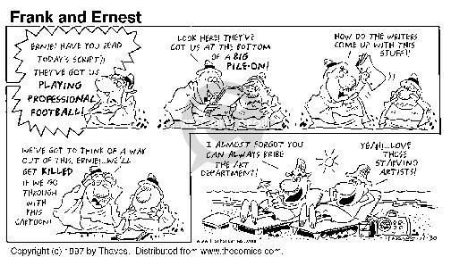 Cartoonist Bob Thaves Tom Thaves  Frank and Ernest 1997-11-30 