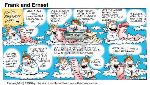 Cartoonist Bob Thaves Tom Thaves  Frank and Ernest 1998-01-18 
