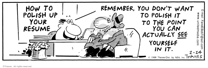 Cartoonist Bob Thaves Tom Thaves  Frank and Ernest 1998-02-24 