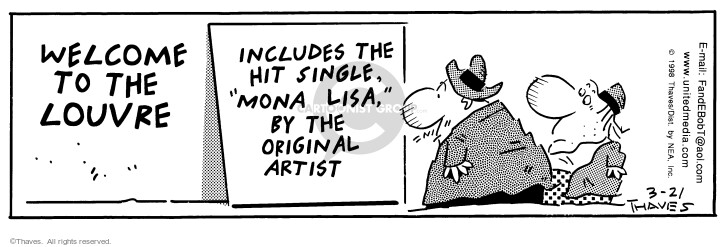 Cartoonist Bob Thaves Tom Thaves  Frank and Ernest 1998-03-21 