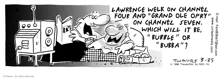 Cartoonist Bob Thaves Tom Thaves  Frank and Ernest 1998-03-25 