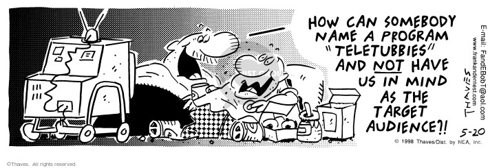 Cartoonist Bob Thaves Tom Thaves  Frank and Ernest 1998-05-20 