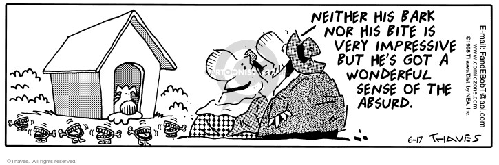 Cartoonist Bob Thaves Tom Thaves  Frank and Ernest 1998-06-17 