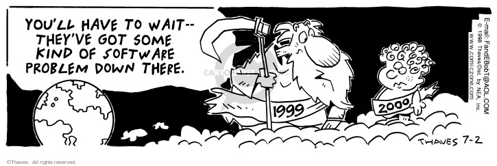 Cartoonist Bob Thaves Tom Thaves  Frank and Ernest 1998-07-02 