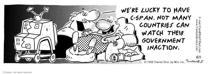 Cartoonist Bob Thaves Tom Thaves  Frank and Ernest 1998-08-01 