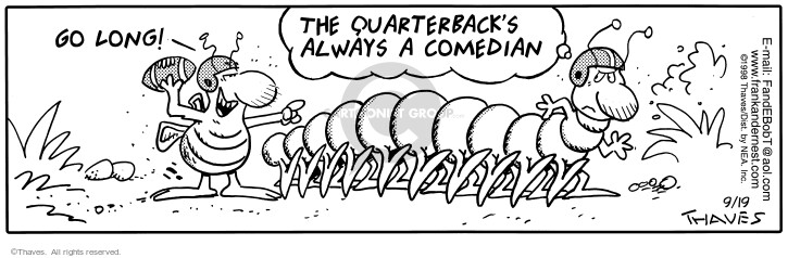 Cartoonist Bob Thaves Tom Thaves  Frank and Ernest 1998-09-19 