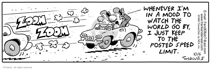 Cartoonist Bob Thaves Tom Thaves  Frank and Ernest 1998-10-06 