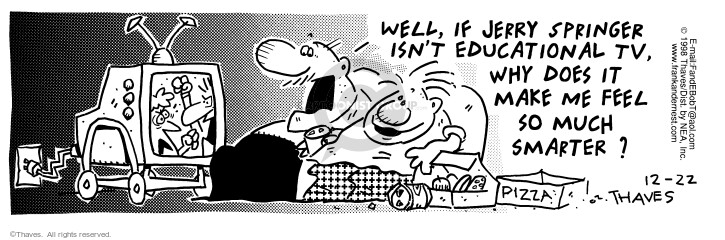 Cartoonist Bob Thaves Tom Thaves  Frank and Ernest 1998-12-22 