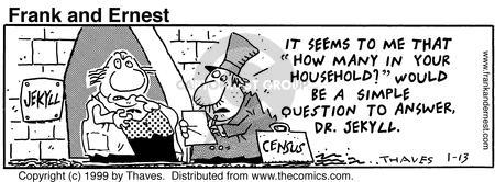 Cartoonist Bob Thaves Tom Thaves  Frank and Ernest 1999-01-13 