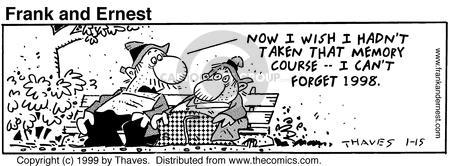 Cartoonist Bob Thaves Tom Thaves  Frank and Ernest 1999-01-15 