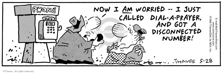 Cartoonist Bob Thaves Tom Thaves  Frank and Ernest 1999-05-28 