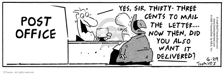 Cartoonist Bob Thaves Tom Thaves  Frank and Ernest 1999-06-29 