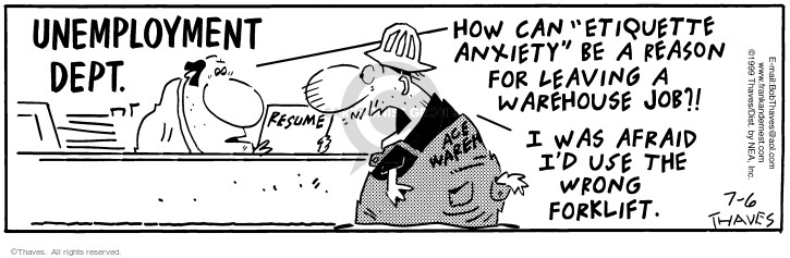 Cartoonist Bob Thaves Tom Thaves  Frank and Ernest 1999-07-06 