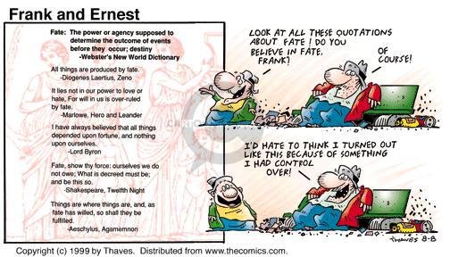 Cartoonist Bob Thaves Tom Thaves  Frank and Ernest 1999-08-08 