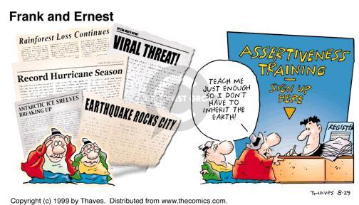 Cartoonist Bob Thaves Tom Thaves  Frank and Ernest 1999-08-29 