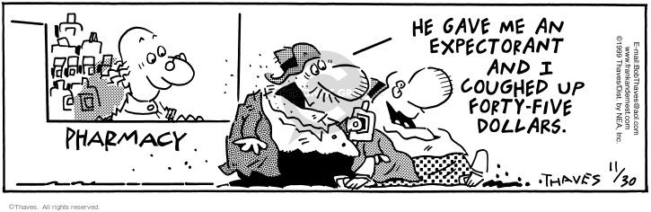 Cartoonist Bob Thaves Tom Thaves  Frank and Ernest 1999-11-30 