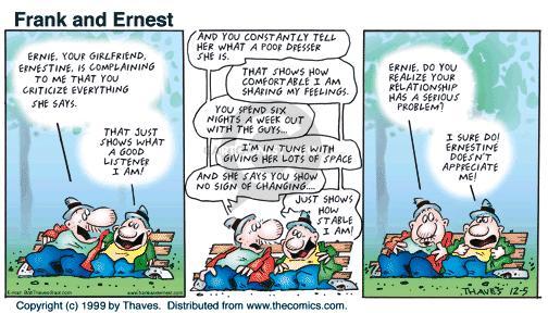 Cartoonist Bob Thaves Tom Thaves  Frank and Ernest 1999-12-05 