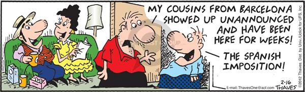 Cartoonist Bob Thaves Tom Thaves  Frank and Ernest 2012-01-16 