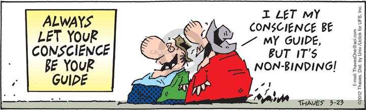Cartoonist Bob Thaves Tom Thaves  Frank and Ernest 2012-03-23 
