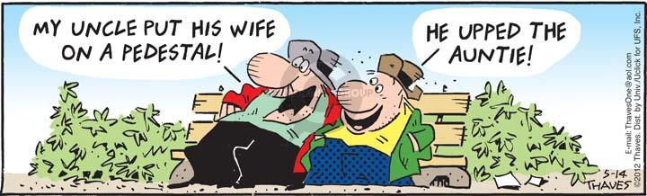 Cartoonist Bob Thaves Tom Thaves  Frank and Ernest 2012-05-14 