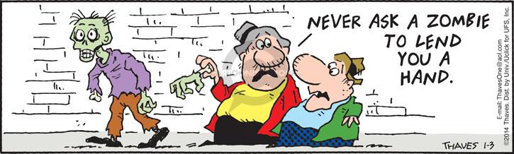 Cartoonist Bob Thaves Tom Thaves  Frank and Ernest 2014-01-03 