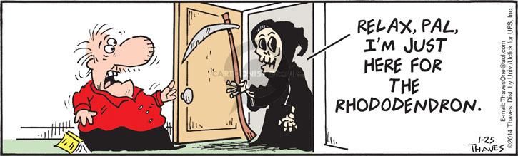 Cartoonist Bob Thaves Tom Thaves  Frank and Ernest 2014-01-25 