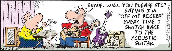 Cartoonist Bob Thaves Tom Thaves  Frank and Ernest 2014-04-07 