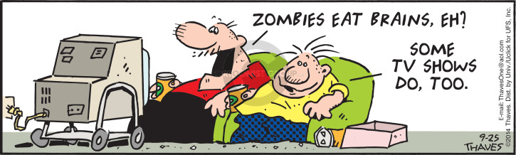 Cartoonist Bob Thaves Tom Thaves  Frank and Ernest 2014-09-25 