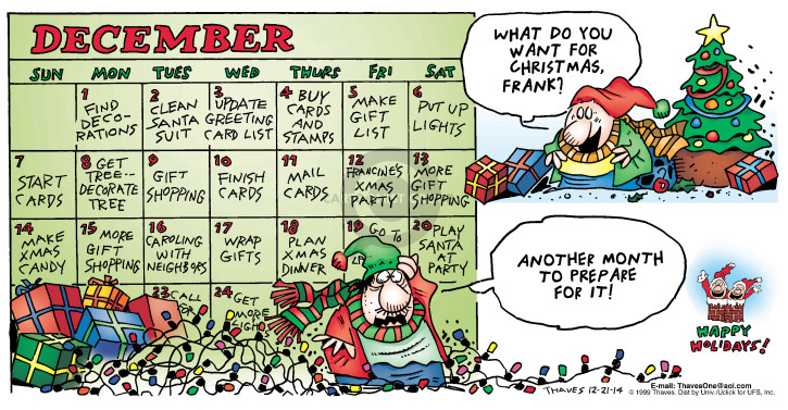 Cartoonist Bob Thaves Tom Thaves  Frank and Ernest 2014-12-21 