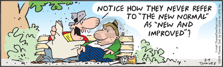 Cartoonist Bob Thaves Tom Thaves  Frank and Ernest 2015-02-09 