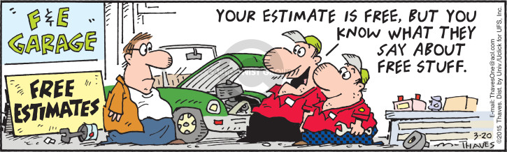 Cartoonist Bob Thaves Tom Thaves  Frank and Ernest 2015-03-20 