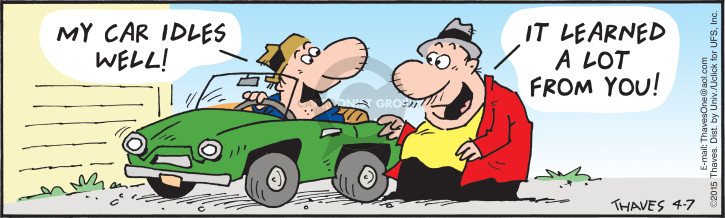 Cartoonist Bob Thaves Tom Thaves  Frank and Ernest 2015-04-07 