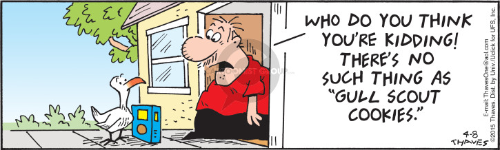 Cartoonist Bob Thaves Tom Thaves  Frank and Ernest 2015-04-08 