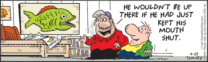 Cartoonist Bob Thaves Tom Thaves  Frank and Ernest 2015-04-23 