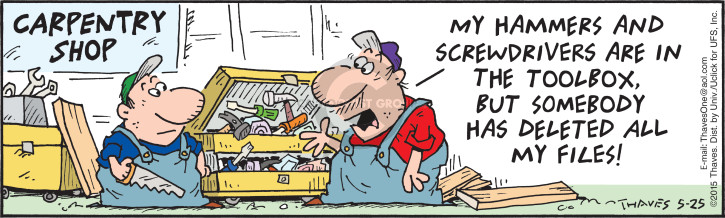 Cartoonist Bob Thaves Tom Thaves  Frank and Ernest 2015-05-25 
