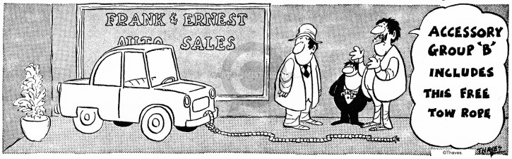 Cartoonist Bob Thaves Tom Thaves  Frank and Ernest 1972-12-01 