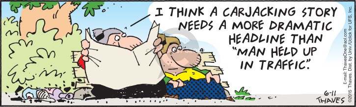 Cartoonist Bob Thaves Tom Thaves  Frank and Ernest 2015-06-11 
