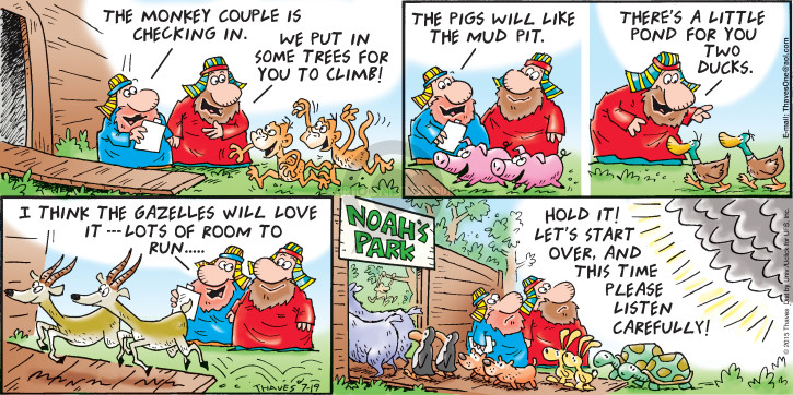 Cartoonist Bob Thaves Tom Thaves  Frank and Ernest 2015-07-19 