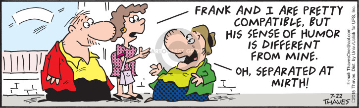 Cartoonist Bob Thaves Tom Thaves  Frank and Ernest 2015-07-22 