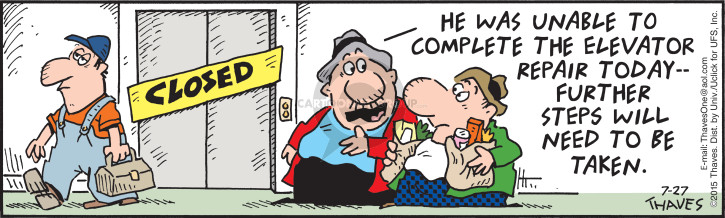Cartoonist Bob Thaves Tom Thaves  Frank and Ernest 2015-07-27 
