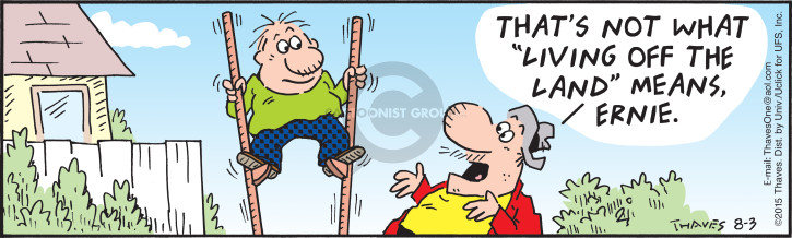 Cartoonist Bob Thaves Tom Thaves  Frank and Ernest 2015-08-03 
