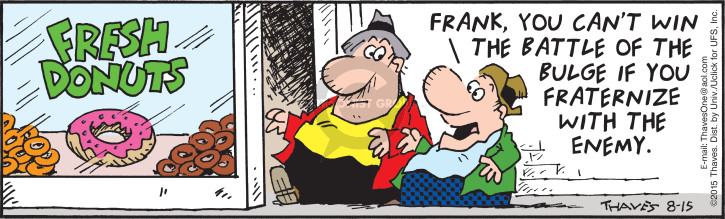 Cartoonist Bob Thaves Tom Thaves  Frank and Ernest 2015-08-15 