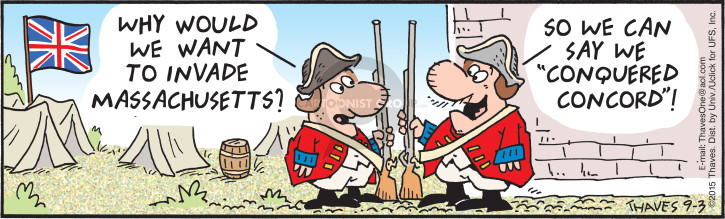 The Revolutionary War Comics And Cartoons The Cartoonist Group 